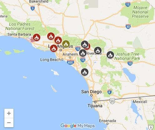 California Fires Logistics